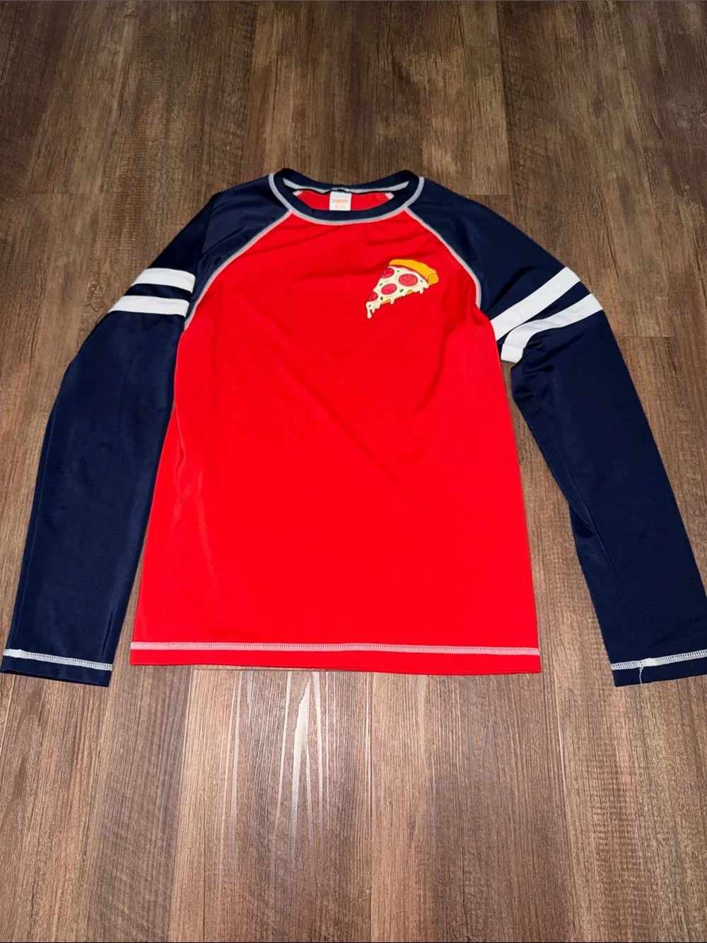 Boys Gymboree Pizza Rashguard Swim Set size XL (14) Like New Condition